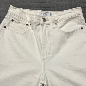 A&F White Denim Jeans